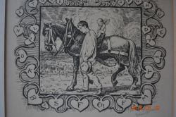 Bauer mit Pferd und Putte