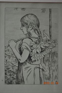 Mädchen mit Sonnenblume