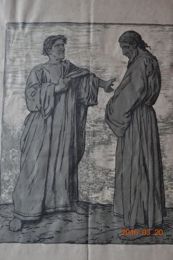 Jesus mit Thomas (?)